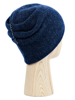 Шапка жен. шерсть+мох+виск+люр LB-N88033 navy - Labbra фото 2