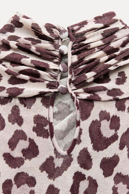 ANIMAL JACQUARD KNIT TOP - Zara фото 9