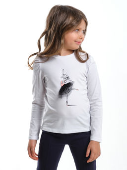 Футболка (лонгслив)	 UD 2718 белый - Mini maxi фото 2