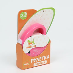 Рулетка Цветы, 3 м, до 10 кг, розовая - Пижон фото 5