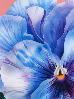 Пакет подарочный ламинированный, «Взгляд фиалки», нежно розовый, 18×22.3×10 см