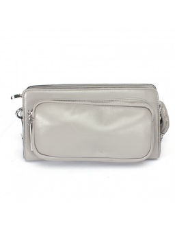 Сумка женская натуральная кожа GU 2033-2573, 1отд, плечевой ремень, св, серый SALE SALE 239452 - Adelia фото 2