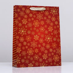 Пакет ламинированный вертикальный Снежинки,33 х 42 х 10 см - UPAK LAND фото 3