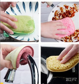 Набор двусторонних губок для посуды 6шт