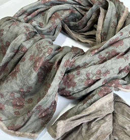 Палантин 200*60см Прованс 33-0003 хаки - Mini maxi фото 16