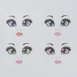 Термопереводки для кукол «Бровки» 19×16.5 см