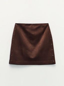 Мини юбка из искусственной замши / Zarina