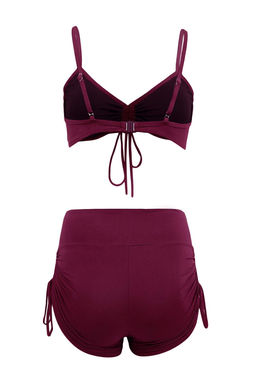TRENDYOLMILLA Siyah Bralette Sortlu Buzgu Detayl? Yuksek Bel Sortlu Bikini Tak?m? TBESS25BT00088 фото 15