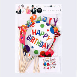 Карнавальный набор для фотосессии С днём рождения, 18 предметов - Simaland фото 2