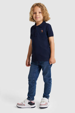 Erkek Гocuk Lacivert Polo Yaka Basic TiЕГrt - U.s. polo assn фото 4
