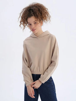 94446 Толстовка с капюшоном СВ_БЕЖЕВЫЙ