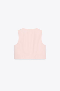 SHORT WAISTCOAT WITH VENTS - Zara фото 8