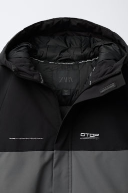 WATER-REPELLENT COLOUR BLOCK JACKET - Zara фото 5