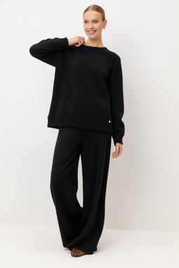 ЕВ 444/ш/черный брюки жен