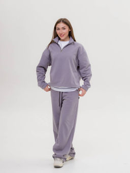 С НАЧЁСОМ костюм-трансформер с утяжками футер 3х нитка - Knitka wear фото 4