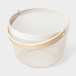 Корзинка универсальная круглая LaDо́m, 26×26×18 см, кремовая