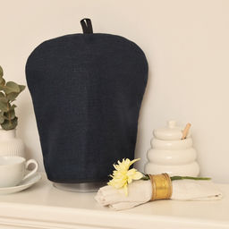Грелка на чайник Этель Home collection blue 28?28 см, 100% лён