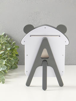 Фоторамка для фото 10×15 см «Домик с ушками мишки», пластик, бело-серый, 2×16.7×23.5 см