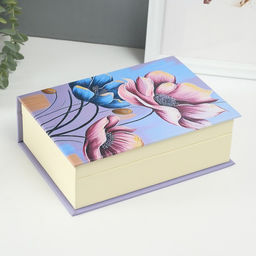 Шкатулка - книга для украшений «Прекрасные цветы», искусственная кожа, 15.5×21.5×7 см