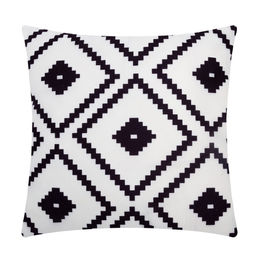 Наволочка декоративная Этель Геометрия Графика 40х40 см, велюр