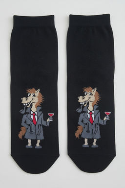 Носки мужские Конь в пальто