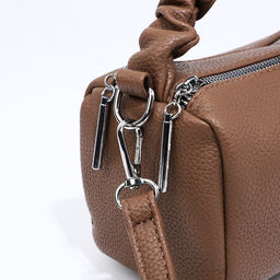 Сумка-багет на молнии, цвет коричневый - Simaland фото 5