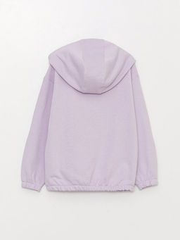 Kap??onlu Minnie Mouse ve Daisy Duck Bask?l? Uzun Kollu K?z ?ocuk Fermuarl? Sweatshirt - Waikiki фото 3