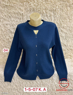 Свитер женский в рубчик