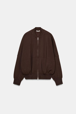 INTERLOCK BOMBER JACKET - Zara фото 12