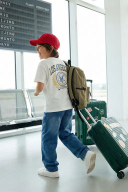 Ekru Erkek Cocuk S?rt Bask?l? Orme T-Shirt TKDAW25TS00024 - Trendyolmilla фото 5