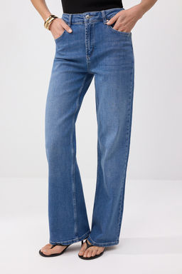 Mavi Yuksek Bel Orta Esnek Straight Duz Kesim Jeans TWOSS26JE00147 - Trendyolmilla фото 16