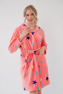 Халат женский из ультрасофта Нежность коралл - Амадэль фото 4