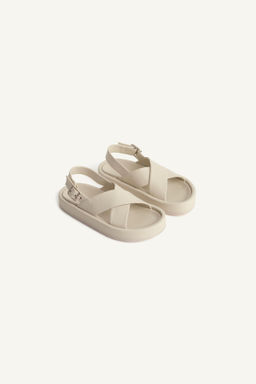 LTHR CRSSVR SNDLS / Blanco - Zara фото 4