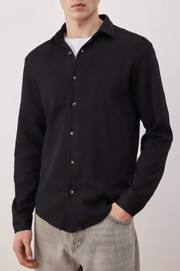 Siyah Regular Erkek Gomlek TMNAW26GO00019 - Trendyolmilla фото 13