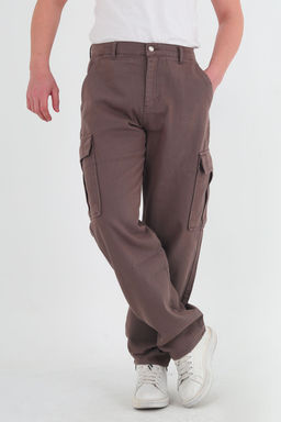 TRENDYOL MAN Siyah Kargo Cepli Gabardin Baggy/Bol Kesim %100 Pamuklu Rahat Pantolon TMNSS24PL00021 - Trendyolmilla фото 17