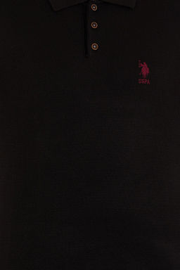 U. S. Polo Assn Мужской черный трикотаж с воротником-поло - U.s. polo assn фото 12