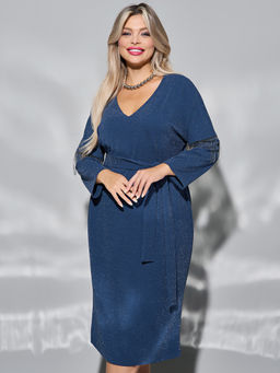 Платье 0385-1 темно-синий