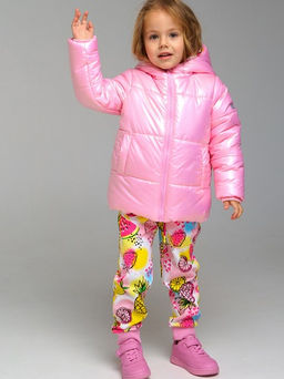 12222851 Куртка с полиуретановым покрытием для девочек