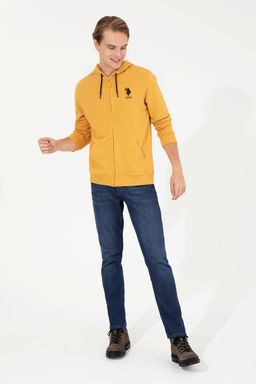 U. S. Polo Assn / Мужской шафрановый свитшот - U.s. polo assn фото 3