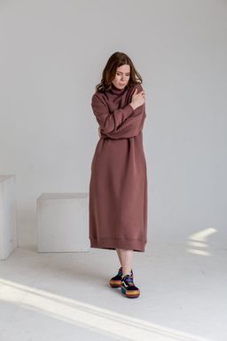 Платье футер 3х нитка с НАЧЁСОМ - Knitka wear фото 3