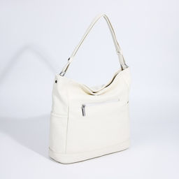 Сумка-тоут на молнии, 3 наружных кармана, цвет белый - Simaland фото 2