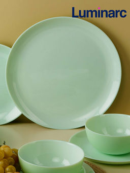 Тарелка обеденная ДИВАЛИ ПАРАДАЙЗ ГРИН 25см арт.V5839 /Люминарк/ - Luminarc фото 2