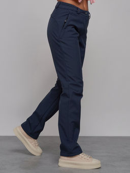 Брюки спортивные софтшелл MTFORCE женские синего цвета 2410S  фото 10