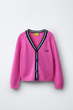 CHAQUETA PUNTO VIVO CONTRASTE PENN  / Rosa fl?or