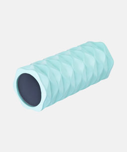 Ролик массажный STARFIT FA-507 EVA/PP, средняя жесткость, 32,5x12,5 cм, мятный/серый фото 3