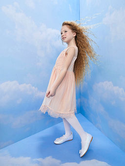 Bisiklet Yaka Dantel Detayl? K?z ?ocuk Elbise - Waikiki фото 2