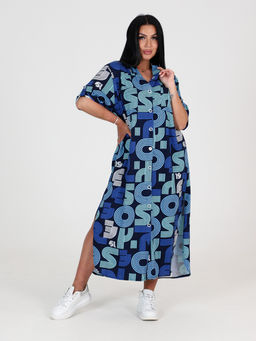 5116 ПЛАТЬЕ ЖЕНСКОЕ (Синий) - А-дина фото 3