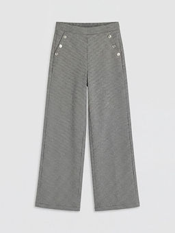 K?z ?ocuk Kazaya?? Desenli Pantolon