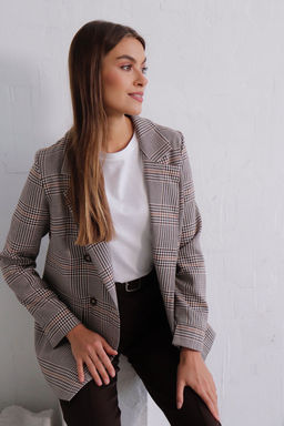 11827 Жакет двубортный в клетку - Martichelli фото 11