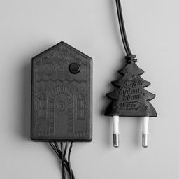 Гирлянда Нить 5 м, IP20, тёмная нить, 50 LED, свечение фиолетовое, 8 режимов, 220 В - Luazon lighting фото 4